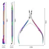 Nail Cuticle Scissors Stainless Steel Manicure Pedicure Tools Golden/Silver/Rainbow Dead Skin Scissor Nipper Clipper Tool Nail ToolsCuticle Scissors Nail Art