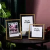 Frames Noordse gouden zwarte metalen schilderij Picture Poster frame Diy Wall Po Cube frame Poster Creatief Familie Decoratief frame 230417