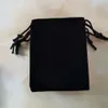 Jewelry Boxes wholesale Black Drawstring Velvet bag Jewelry Pouches Gift Display Packing Flannel Bag Drawstring Pocket 5x7/7x9/9x12/10x15cm 231116