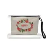 Sublimation Blanks Cosmetic Bag Favor Linen Multifunction Coin Purse Soild Color Mobile Phone Bags Outdoor Portable Makeup Pouch BJ