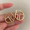 Designer Hoop Earrings Gold Diamonds Earring Stud Womens 925 Silver Earings Jewelry Luxury Hoops Earings F Rostfritt stål Bijoux de Luxe med Box 2311171D