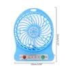 Electric Fans Portable LED Light Fan Air Cooler Mini Desk USB Third Wind 4XFB256z