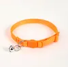 Dog Collars Nylon Quick Release Safe Buckle Adjustable Breakaway Cat Collar With Bell SN4125