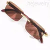 Shades occhiali firmati mens occhiali da sole rettangolari estate legno causale lunetta homme piccoli classici occhiali da sole di lusso all'aperto spiaggia PJ007 C23