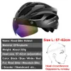 Cykelhjälmar Boler Cycling Hjälm MAN Kvinnor Led Light Helmet Road Mountain Bike Hjälm Borttagbar lins Ridning Bicycle Helmet med Goggles 230414