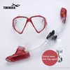 THENICE nouveau masque de plongée sec lunettes de plongée Tube respiratoire avec Agent Anti-buée à semi-conducteurs équipement de natation en Silicone 2755