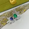 Sonnenblumen-Fingerring Weißgold gefüllt Party Ehering Ringe für Frauen Braut Edelsteine Versprechen Verlobungsschmuck