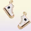 200pcslot Emaille Canvas Schuhe Charms Anhänger DIY Handgefertigte Haare Halskette Ohrring Schmuck Anhänger Material Accessoires 10x18123152