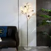 Golvlampor Foyer Parlourn enorm 170 cm lång LED -ljus G9 Bröllop Creative Ginkgo Leaf Tree Standing Large El Lamp