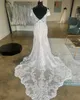 2023 Nov arabe Aso Ebi grande taille sirène ivoire robe de mariée Illusion perlée dentelle robes de mariée robes ZJ0335