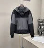 Inverno estilo clássico jaqueta masculina moda contraste cor emenda design ao ar livre jaqueta de esqui de alta qualidade marca luxo top designer jaqueta