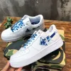 Box With Apbapestas STA Sneakers Low Top Sneakers M1 Fashion Ape Monkey Shape Designer Leather Shoe Classic Casual Shoes Medicom Toy Camo SK