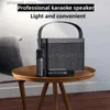 Mobiele telefoonluidsprekers Ys 219 120 W krachtige draadloze draagbare microfoon Bluetooth-geluid buiten familiefeest karaoke subwoofer boombox Caixa De Som Q231117