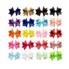 Épingles à cheveux à nœud pour bébé de 3 pouces, Mini nœuds en queue d'hirondelle, pinces à cheveux solides pour enfants filles, accessoires pour cheveux pour enfants, 20 couleurs BJ