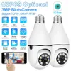 New New 3MP Wifi IP Surveillance Bulb Camera Outdoor 4X Digital Zoom AI Human Detect Wireless Monitor H.265 Audio Security CCTV Cam