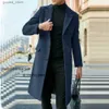 Men's Trench Coats Men's Coats Winter Trench Coat for Men 2023 Men's Wool Coat Double Breasted Long Jacket Women Suit Jackets Winter 2022 Male Man Q231118