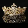 New Bride Jewelry Baroque Alloy Diamond Crown Full Crown Wedding Dress Accessories