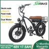 Dual Motor 1000W+1000W Electric Bike 48V 17.5Ah Mountain Bike 20*4 tum Fat Ebike Electric Bicycle Cargo E Bike With Basket