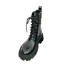 Designer Martin Boots Fall Winter British Style Motorcykelstövlar Fashion Lace Up Pu Leather Shoes