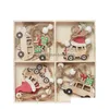 Christmas Decorations Handmade Wooden Ornament Christmas Tree Pendant Scooter Angel Elderly Snowman Deer Festival Wedding Decoration 1 Dhcdq