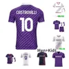 23 24 Fiorentina soccer jerseys J. IKONE 2023 2024 CASTROVILLI ERICK Florence jersey ACF JOVIC A. CABRAL Milenkovic C.Kouame men kids kit set football shirts Amrabat top