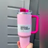 Camelia Pink Gradient Parade Valentine Pink With 1:1 Logo H2.0 40oz Stainless Steel Tumblers Cups with Silicone handle Lid Straw Travel Car mugs Water Bottles011 8
