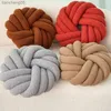 Cushion/Decorative Home Bedroom Throw Three Strands of Rope Coil Flower Round Back Sofa Handwoven Cushion Comfortable