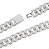 Link bransoletki tylko 1 sztuka Promocja 16 mm Micro Pave Cz Cuban Men Bransoletka 21 cm Hip Hop Jewlery275k