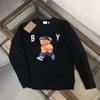 Tb Bear Impresso Moletom Masculino Com Capuz Redondo Burb Designer Suéter Homens Mulheres Suéteres Bby Manga Comprida Camiseta Asiático Tamanho Europeu Tecido de Algodão Puro