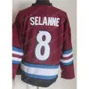 Heren CCM hockey''nHl'' Retro 52 Adam Foote Jersey Vintage Classic 21 Peter Forsberg 19 Joe Sakic 33 Patrick Roy 8 Teemu Selanne 9 Paul Kariya Alle