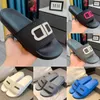 Designer skor kvinna man bb tofflor sandaler glider mode glid trippel svart vit gul rosa bule röd grön grå toffel mode män kvinnor utomhus sandal 36-45