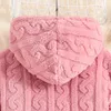 Girl s Dresses Autumn Dress Kids Girls 8 12 Years Pink Hooded For Korean Style Simple Pure Color Clothes 231117