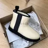 Ugglie classici mini stivali da neve invernali trasparenti impermeabili e caldi designer nuovo stile muli donna uomo stivale ultra plateau scarpe slip on tomaia scamosciata comfort