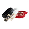 Belts Women Belt Genuine Leather Wide Automatic Waist Real With Eco-friendly 135cm Plus Size