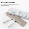 Tastaturen BOW faltbare Bluetooth-Tastatur wiederaufladbare Mini-Klapp-Wireless-Aluminium-Tastatur mit Ständer für Telefon 231117