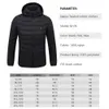 Men's Down Parkas 21 Areas Electric Heated Jacket Winter Men's Women's USB Heating Jacket Heated Vest Moto Thermal Coat Clothing Camping Ski 231117