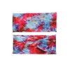 Fashion Milk Silk Tie Dye Wide Knotted Headbands Vintage Sports Yoga Bandana Hairband Headwear Hair Accessories For Women