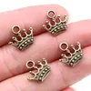 20pcs Charms Crown 13x14 mm Tybetańskie Srebrne/Brązowe Wisianty Zabytkowe biżuteria Making DIY Rzutowane rzemieślnicze biżuteria