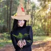 Burlap Hat Cosplay Witch Supple Dekoracja fantazyjna czapki Kobiety Party Prop Womens Halloween Costume Ornament 230920