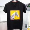 T-shirts pour hommes Designer Summer Nouveau col rond à manches courtes Horsehead imprimé Totem T-shirt pour hommes Mode polyvalente jeunesse tendance Top PQ3V