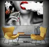 1 Panel HD Woman Lady Cigar Smoke Poster Tryckt väggmålning Väggkonst Bild för vardagsrumsmålning ingen inramad1669405