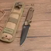 Camping Randonnée Nimravus 140BK Survival BM140 Combat Self Defense Couteau à Lame Fixe Manche en Aluminium Poche Extérieure Utilitaire EDC Outils Couteaux