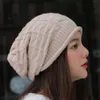 BeanieSkull Caps Inverno Malha Beanies Womens Bag Chapéu Liso Sólido Lã Moda Outdoor Calor Trenó Gorra 231116