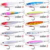 Aorace 10pcs Süper Quatity Metal Döküm Jig 7G-10G-21G-28G Kıyı Drag Dökme Dökme Jigging Spoon Fishing Cazibesi Yapay Yem Tackle Fishingfishing Lures Metal Jig