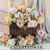 装飾的な花ブーケ人工絹の花chrysanthemumローズ偽の花植物結婚式の花嫁のパーティーホームデコレーションバレンタインズ