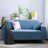 Chair Covers Lake Blue Non-Slip Leather Sofa Cover Elastic Slipcover Full Combination All-Inclusive For Living Room El