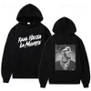 Men's Hoodies Sweatshirts Autumn Fleece Men's Hoodies Anuel AA Real Hasta La Muerte Print Sweatshirts Streetwear Rapper Loose Pullover Casual Hooded Tops T231117