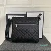 Men's printed messenger bag interior shoulder handbag messenger bag designer fashionable purse style