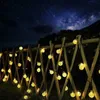 LED Strings Solar String Lights Outdoor 60 Led Crystal Globe Lights with 8 Modes Waterproof Solar Powered Patio Light for Garden Party Decor P230414