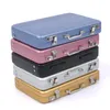 Smyckeslådor Aluminium Storage Box Business ID Kreditkort Holder Mini Suitcase Bank Case Organizer Rectangle 231117